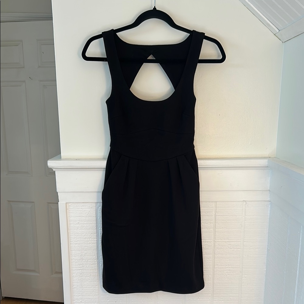 Jack BB Dakota Black Ponte Mini Dress with Pockets size Women’s XS, LBD